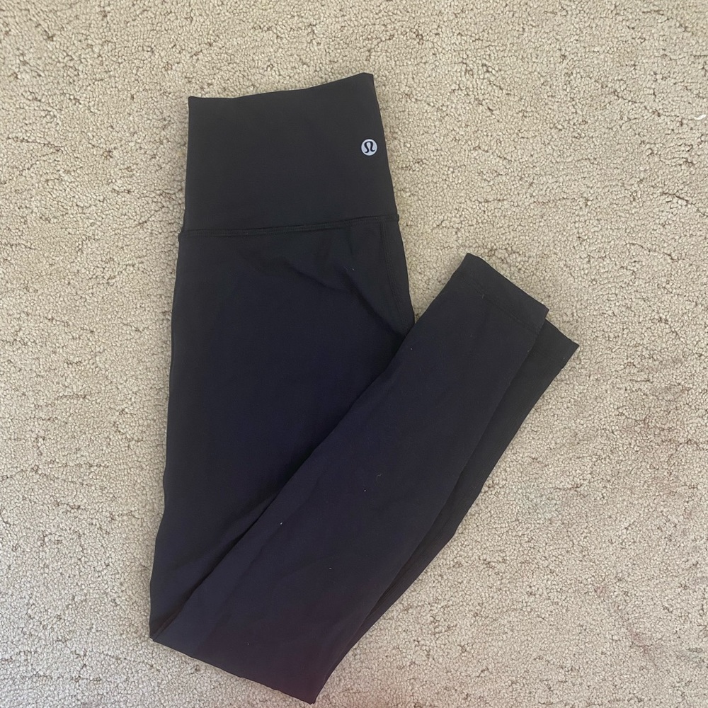 Lululemon Black Wunder Under Highwaisted Leggings